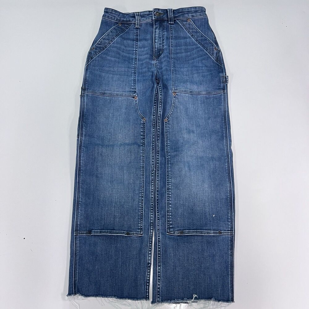 Duluth Trading Womens 10 Double Knee Carpenter Jeans 28x27